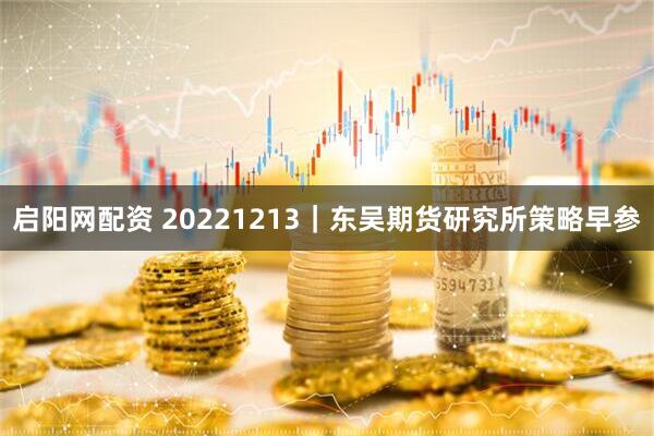 启阳网配资 20221213｜东吴期货研究所策略早参
