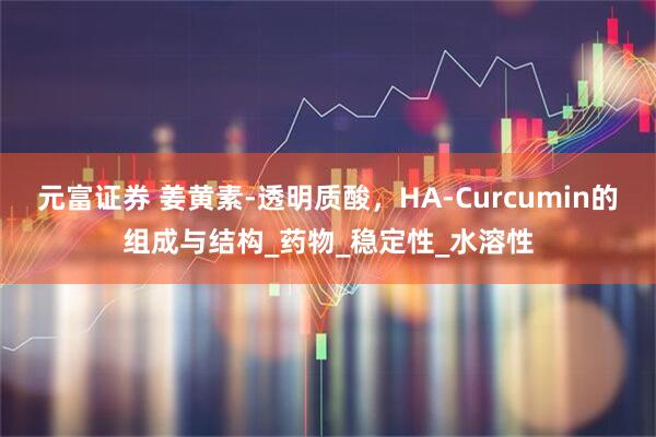 元富证券 姜黄素-透明质酸，HA-Curcumin的组成与结构_药物_稳定性_水溶性