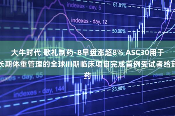 大牛时代 歌礼制药-B早盘涨超8% ASC30用于长期体重管理的全球III期临床项目完成首例受试者给药